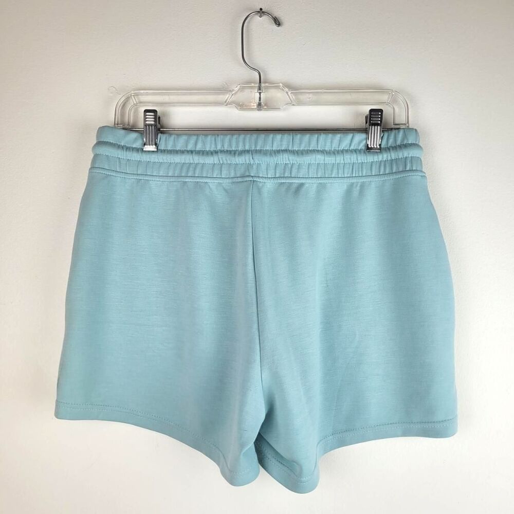 Velocity Active Ocean Breeze Light Blue Casual shorts elastic waist pockets M - Picture 2 of 8